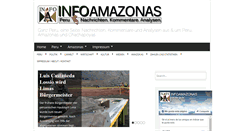 Desktop Screenshot of infoamazonas.de